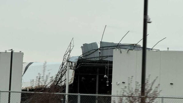 Additional images of tornado/storm damage to Rivian factory in ... &copy; Creative Commons