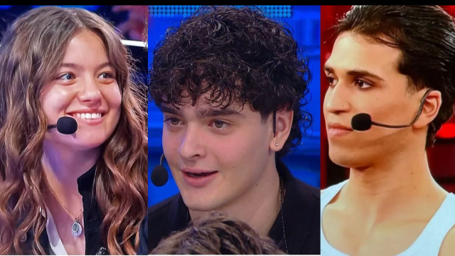 In foto Elena, Gard e Nicola ad Amici &copy; Mediaset