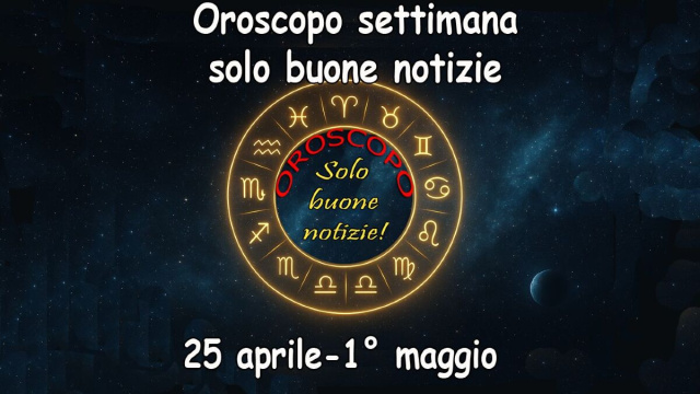 Locandina per l'oroscopo delle buone notizie della settimana - &copy; Copilot IA.