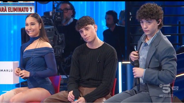 In foto Kiara, Riccardo e Lorenzo ad Amici &copy; Mediaset