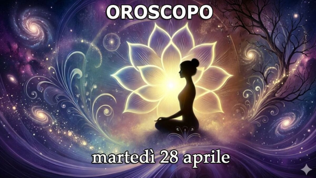 Locandina per l'oroscopo di marted&igrave; 28 aprile 2026 - &copy; Gemini IA.