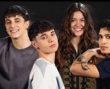 In foto Emiliano, Riccardo, Elena e Nicola di Amici &copy; Mediaset