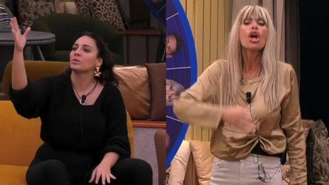 Francesca Manzini e Alessandra Mussolini &copy;Grande Fratello/Mediaset.