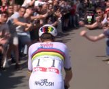 Tadej Pogacar alla Liegi Bastogne Liegi - &copy; Screenshot Eurosport