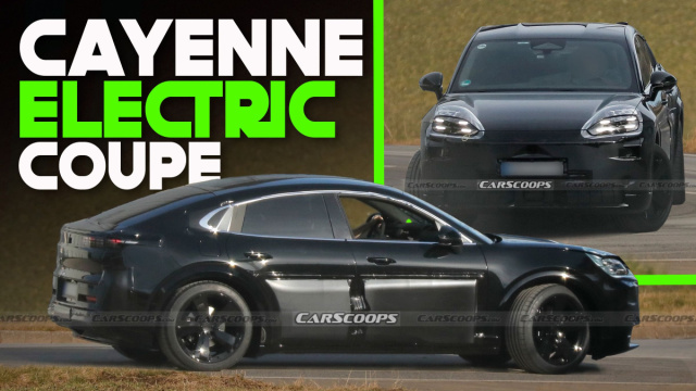 2027 Porsche Cayenne Coupe Goes Electric In New Spy Shots  Carscoops &copy; Creative Commons