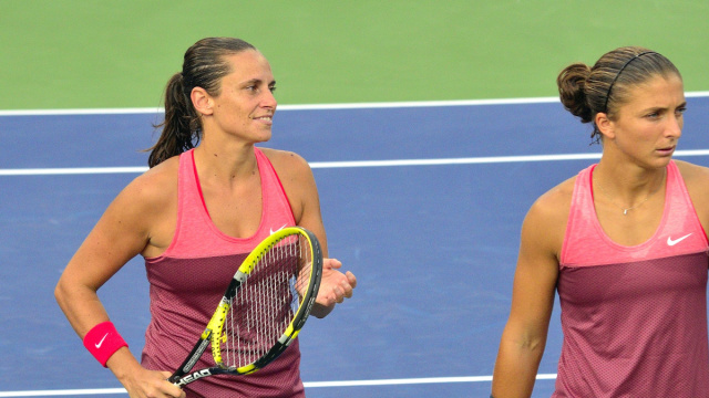 File:2013 US Open (Tennis) - Roberta Vinci and Sara Errani ... &copy; Creative Commons