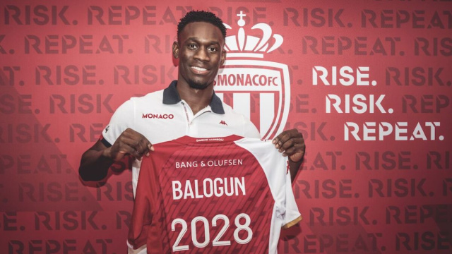 Folarin Balogun, centravanti del Monaco. Foto &copy; Monaco