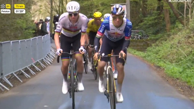 Tadej Pogacar e Remco Evenepoel - &copy; Screenshot Eurosport