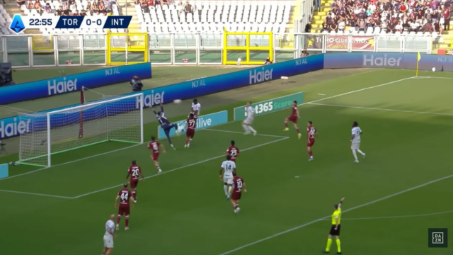 Marcus Thuram in gol contro il Torino per il momentaneo 1-0.