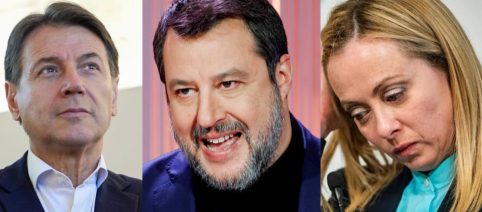 Sondaggi politici: calano Fratelli d'Italia e Lega, sale il Movimento 5 Stelle