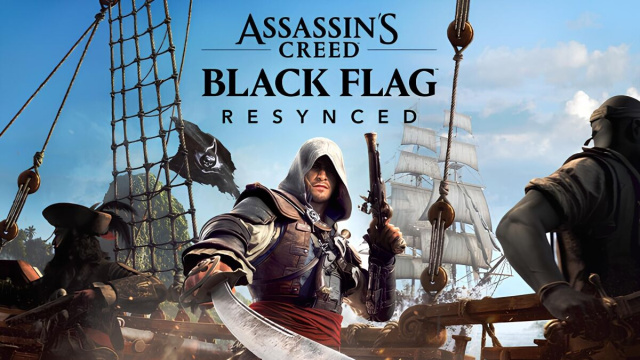 Edward Kenway al timone della Jackdaw nella copertina di Assassin's Creed Resynched - Fonte: Istant Gaming
