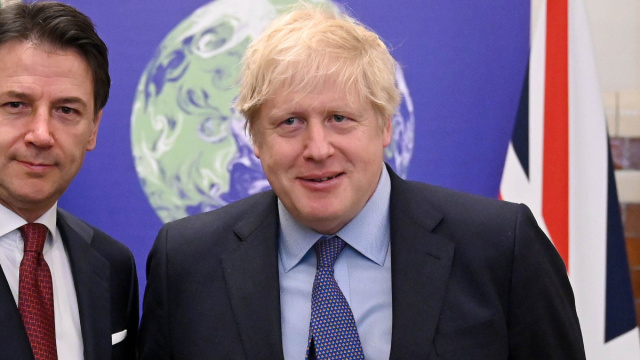 File:Boris Johnson and Giuseppe Conte at the launch of COP26.jpg ... &copy; Creative Commons