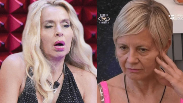 Valeria Marini e Antonella Elia &copy;Grande Fratello Vip/Mediaset.