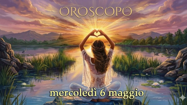 Locandina per l'oroscopo di mercoled&igrave; 6 maggio 2026 - &copy; Gemini IA.
