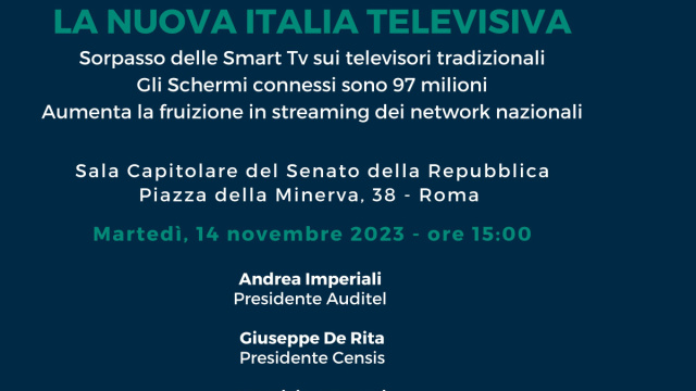 Televisione, presentazione del sesto rapporto Auditel-Censis ... &copy; Creative Commons
