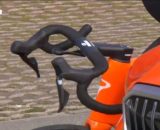 Il manubrio rotto di Filippo Ganna - &copy; Screenshot TNT Sport