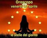 Locandina per l'oroscopo di venerd&igrave; 10 aprile 2026 - &copy; Roberta Carsoli.