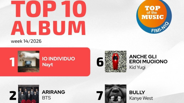 Nayt, da Sanremo al vertice della classifica degli album - foto dalla pagina Facebook di FIMI