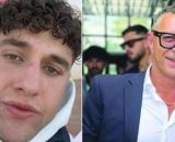 Antonio Sciorilli e il figlio (Screenshot dai social).