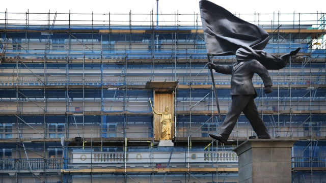 A Londra compare una statua satirica firmata Banksy. Sar&agrave; davvero ... &copy; Creative Commons