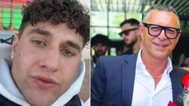 Antonio Sciorilli e il figlio (Screenshot dai social).