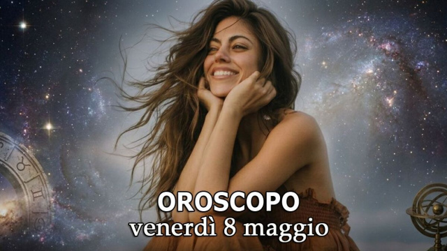 Locandina per l'oroscopo di venerd&igrave; 8 maggio 2026 - &copy; Gemini IA.