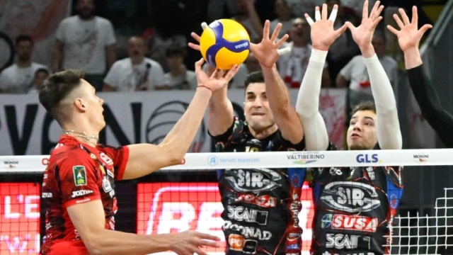 Perugia - Civitanova Volley &copy; Pagina Facebook Ufficiale Lega Pallavolo Serie A