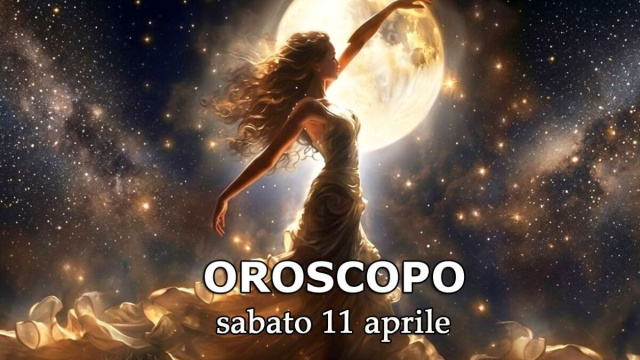 Locandina per l'oroscopo di sabato 11 aprile e classifica - &copy; Gemini IA.