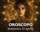 Locandina per l'oroscopo di domenica 12 aprile 2026 - &copy; Copilot IA.
