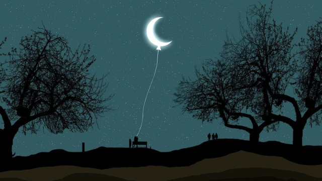 Coppia di innamorati sotto la Luna (&copy;pixabay.com)