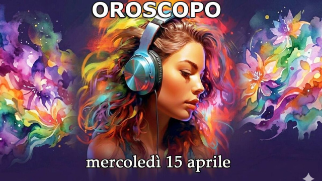 Locandina per l'oroscopo di mercoled&igrave; 15 aprile 2026 - &copy; Copilot IA.
