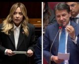 Giorgia Meloni e Giuseppe Conte alla Camera (&copy; Youtube)