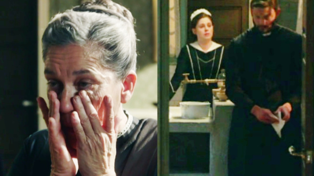 Petra, Maria e Don Samuel in scena © La Promessa