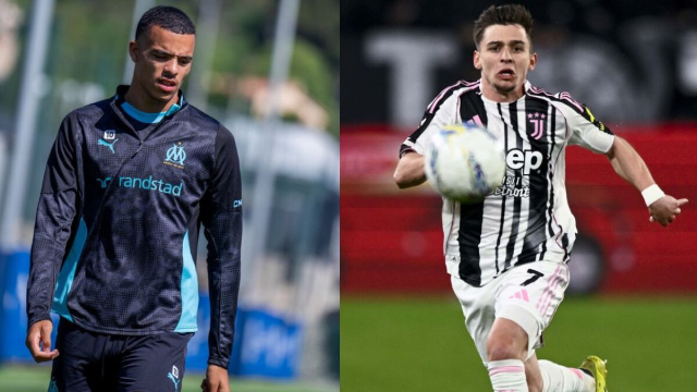 Mason Greenwood, attaccante del Marsiglia Foto &copy; Marsiglia. Francisco Conceicao, attaccante della Juventus. Foto &copy; Juventus