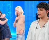 In foto Lorenzo, Angie, Maria De Filippi e Nicol&ograve; ad Amici &copy; Mediaset