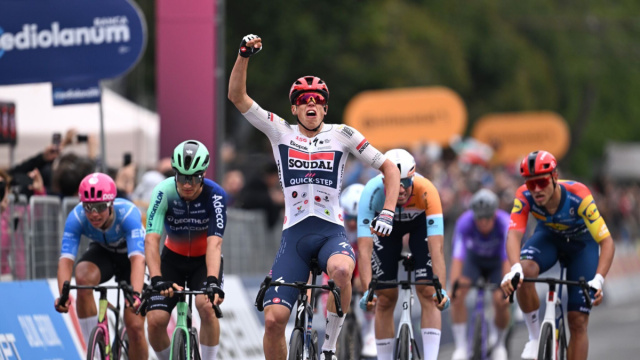 Soudal Quick-Step Pro Cycling Team  Paul Magnier takes first Giro&hellip; &copy; Creative Commons