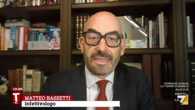 Matteo Bassetti (infettivologo) - Screenshot La7