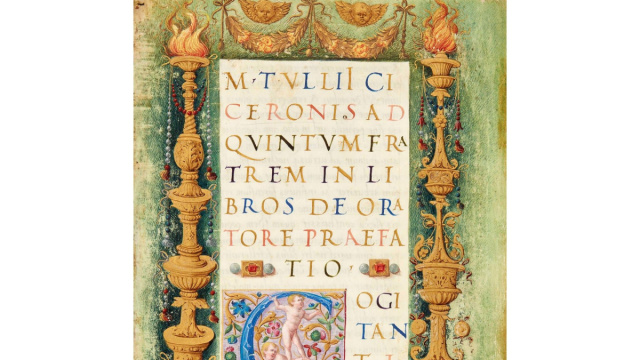 Il De Oratore di Cicerone miniato da Bartolomeo Sanvito: il ... &copy; Creative Commons