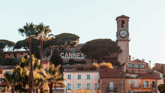 tramonto, architettura, chiesa e Francia in Cannes, France (https://urly.it/31fr2w)