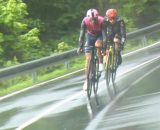 Giulio Ciccone nella tappa di Potenza - &copy; Screenshot Eurosport