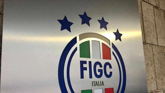 Lo stemma della Figc (Federazione italiana giuoco calcio).