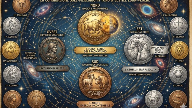 Quadrante con classifica: oro Toro, Argento Gemelli, bronzo Ariete- &copy; Gemini AI