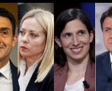 Roberto Vannacci, Giorgia Meloni, Elly Schlein e Giuseppe Conte (&copy; Facebook)