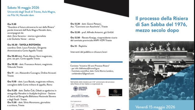 15 e 16 maggio  Convegno di studi sul Processo della Risiera di ... &copy; Creative Commons