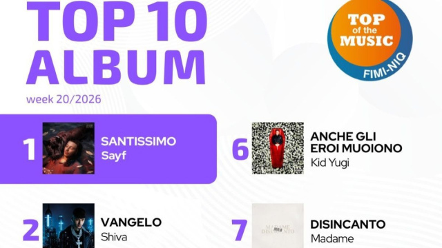 Sayf, secondo a Sanremo, &egrave; al vertice delle classifiche - immagine dalla pagina Facebook di FIMI