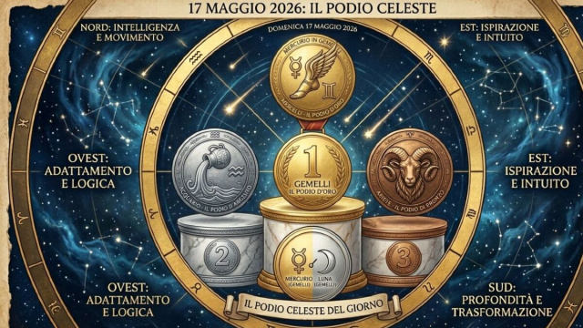 Podio del 17/05: medaglia d'oro con Grmelli, argento con Acquario, bronzo con Ariete