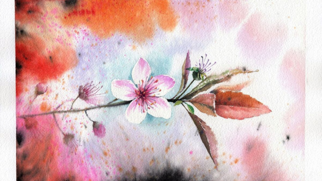 Fiore dipinto &copy; Immagine di Pixabay