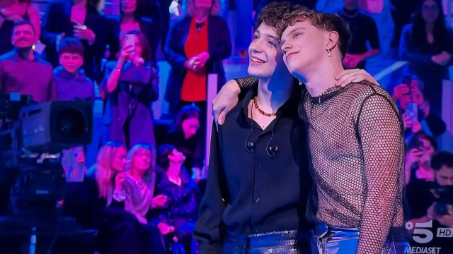 In foto Lorenzo e Alessio di Amici &copy; Mediaset