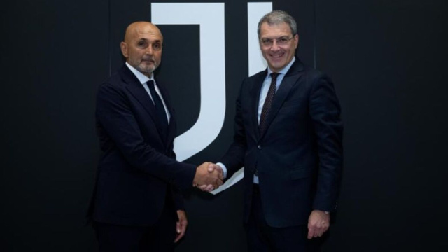Luciano Spalletti e Damien Comolli. Foto &copy; Juventus