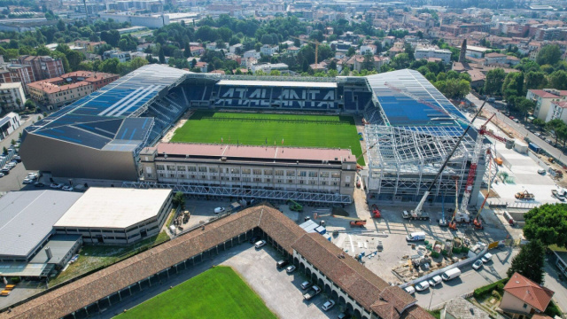 Gewiss Stadium, lavori avanti a gonfie vele: le ultime immagini. E ... &copy; Creative Commons